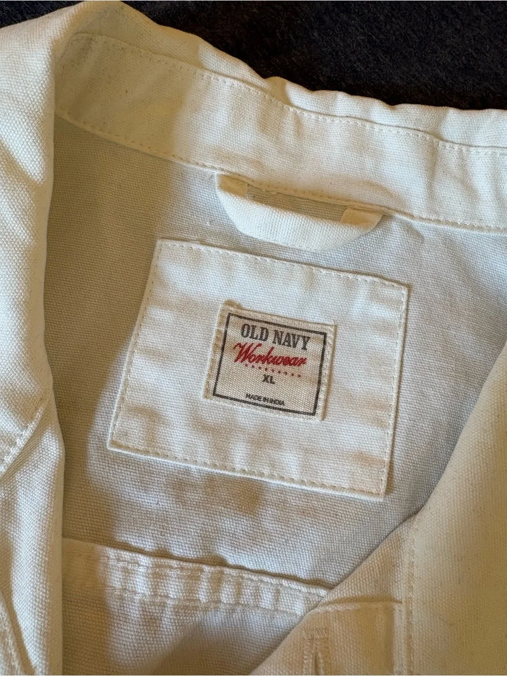 Old Navy Cream Cotton Utility Jacket